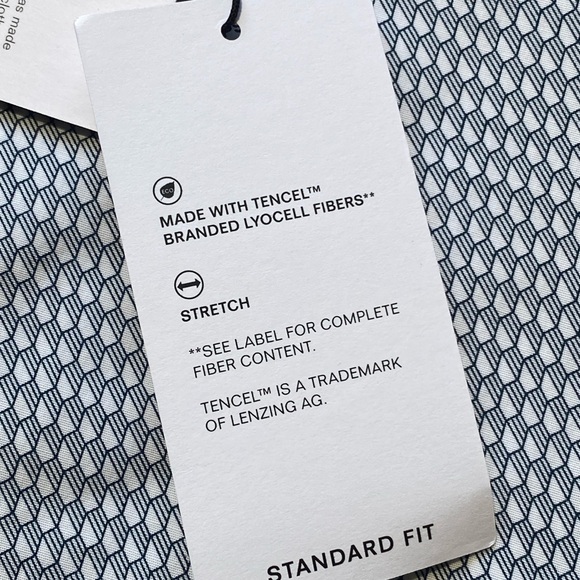 NEW Big & Tall Perry Ellis Long Sleeve Button Front Shirt OekoTEX Cotton White - Picture 9 of 11